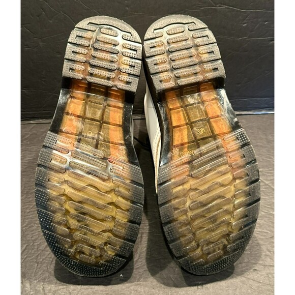 Karardo  White Vegan Leather Lace Up Combat  Boots Women's Size 8.5 (39) - Picture 10 of 10